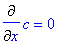 Diff(c,x) = 0