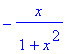 -x/(1+x^2)
