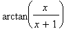 arctan(x/(x+1))