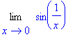 Limit(sin(1/x),x = 0)