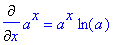 Diff(a^x,x) = a^x*ln(a)