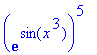 exp(sin(x^3))^5