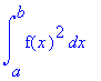 int(f(x)^2,x = a .. b)