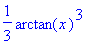 1/3*arctan(x)^3