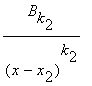 B[k[2]]/((x-x[2])^k[2])